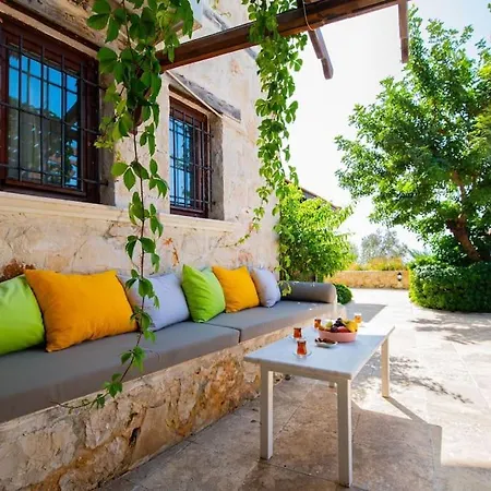 Marsilya Is Stone House For 8 People With A Magnificent Sea View In Kalkan *