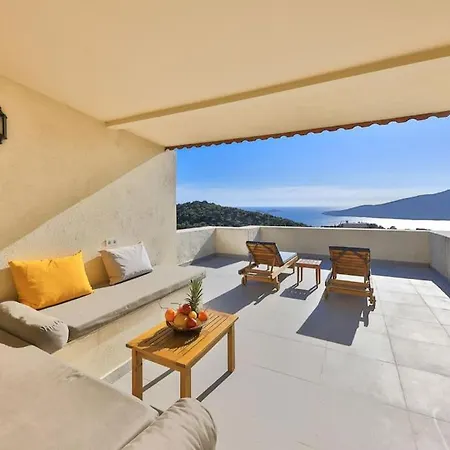 Marsilya Is Stone House For 8 People With A Magnificent Sea View In Kalkan فيلة كاس