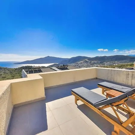 Villa Marsilya Is Stone House For 8 People With A Magnificent Sea View In Kalkan Kas