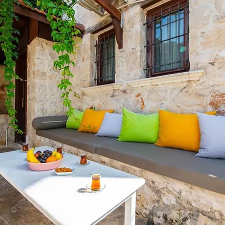 Marsilya Is Stone House For 8 People With A Magnificent Sea View In Kalkan Kas